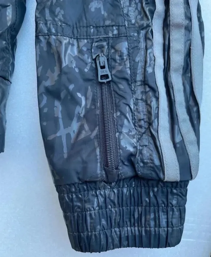 Zip Hoodie Imperméable Rain coat Camo Adidas Womens M - photo numéro 7