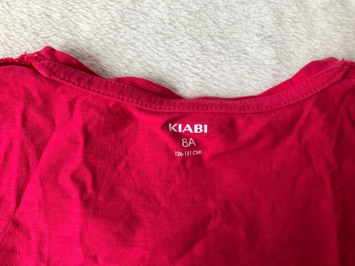 T-shirt fushia Kiabi 7/8 ans (1€) - photo numéro 4