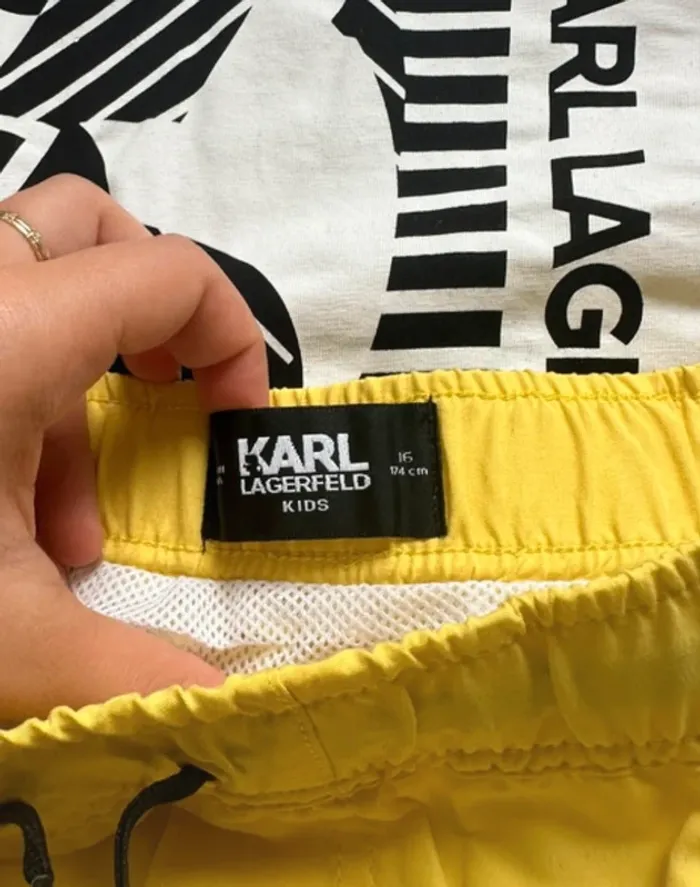 Ensemble garçon short t shirt karl lagerfeld - photo numéro 3