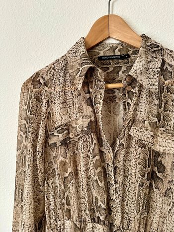 Robe chemise python