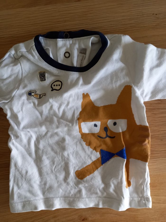 Lot de 2 Tee-shirt Catimini 6mois - photo numéro 4
