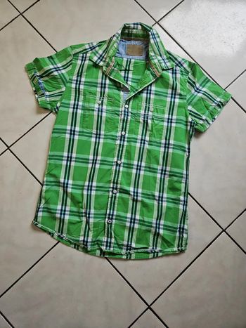 Chemise homme / chemise manche courte / chemise à carreaux