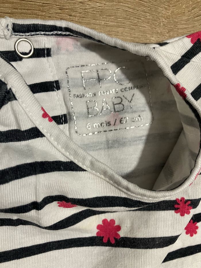 Lot t-shirts ML rayés 6 mois 🌺 - photo numéro 5