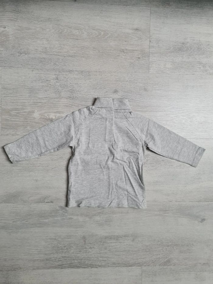 Sous pull tex neuf gris 12 mois voitures 🚗 - photo numéro 3