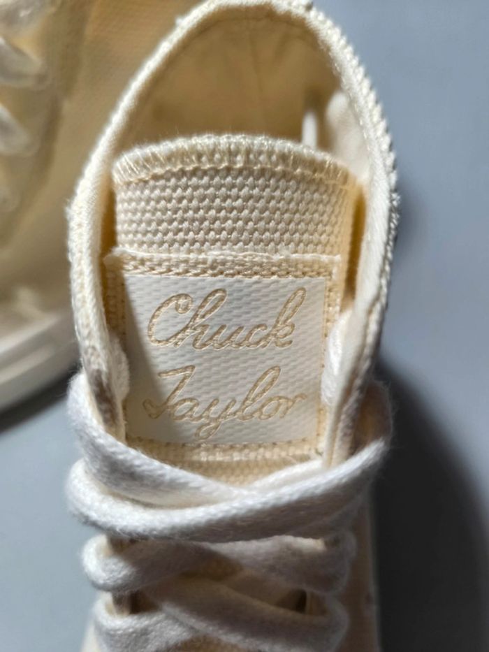 Baskets converse x Chuck Taylor jaune et blanche pointure 40 neuves sans boîte - photo numéro 5