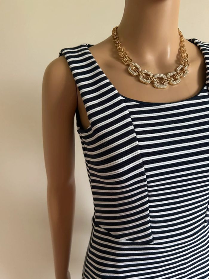 Robe rayée sans manches Esprit taille française S TBE - photo numéro 5
