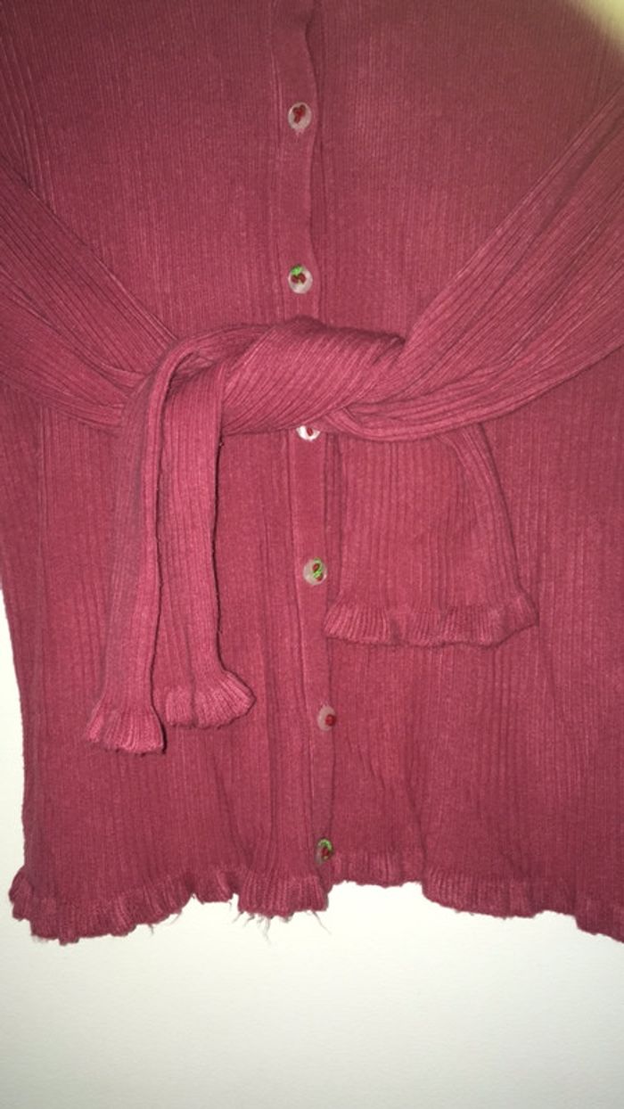 Lot 7 pièces14 ans robe bleue pailletées, gilet rose 2 débardeurs 1 tee-shirts - photo numéro 12