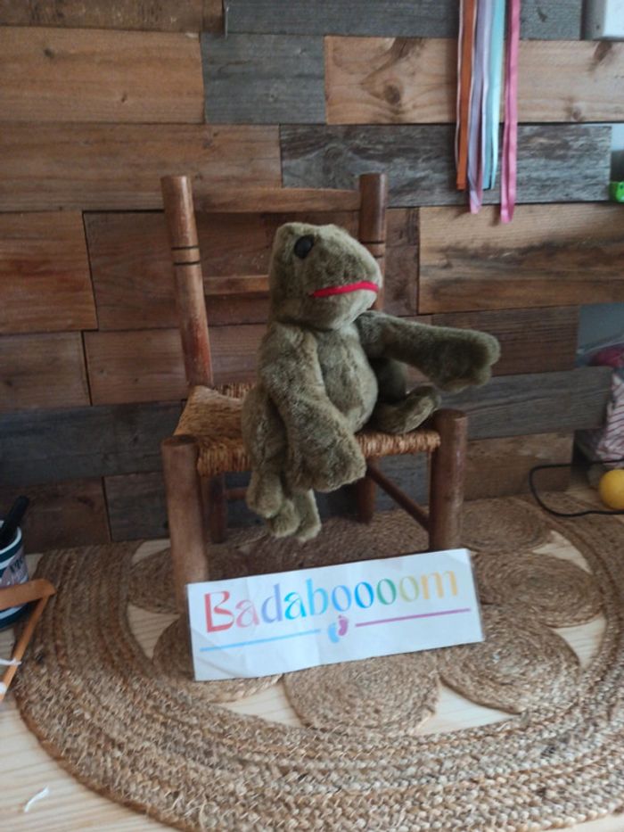 Peluche grenouille vintage Croassement tbe