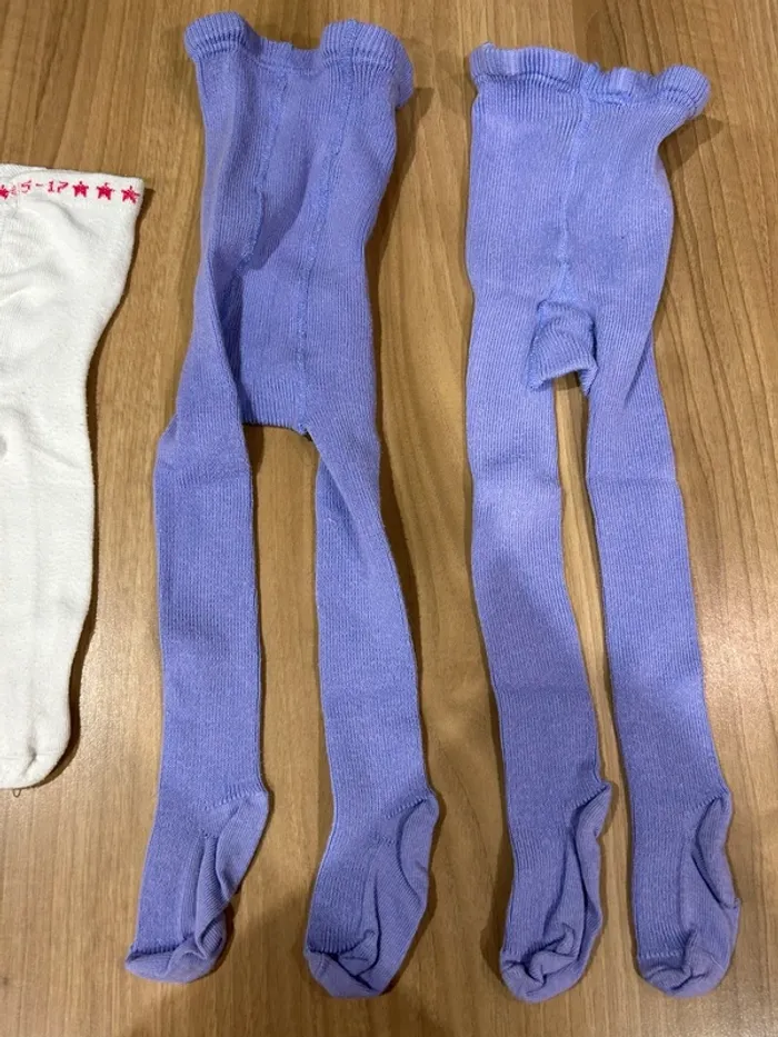 Gros lot de 3 paires de collants bébé fille - photo numéro 3