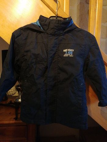 Blouson doublé polaire, capuche retractable 4 ans