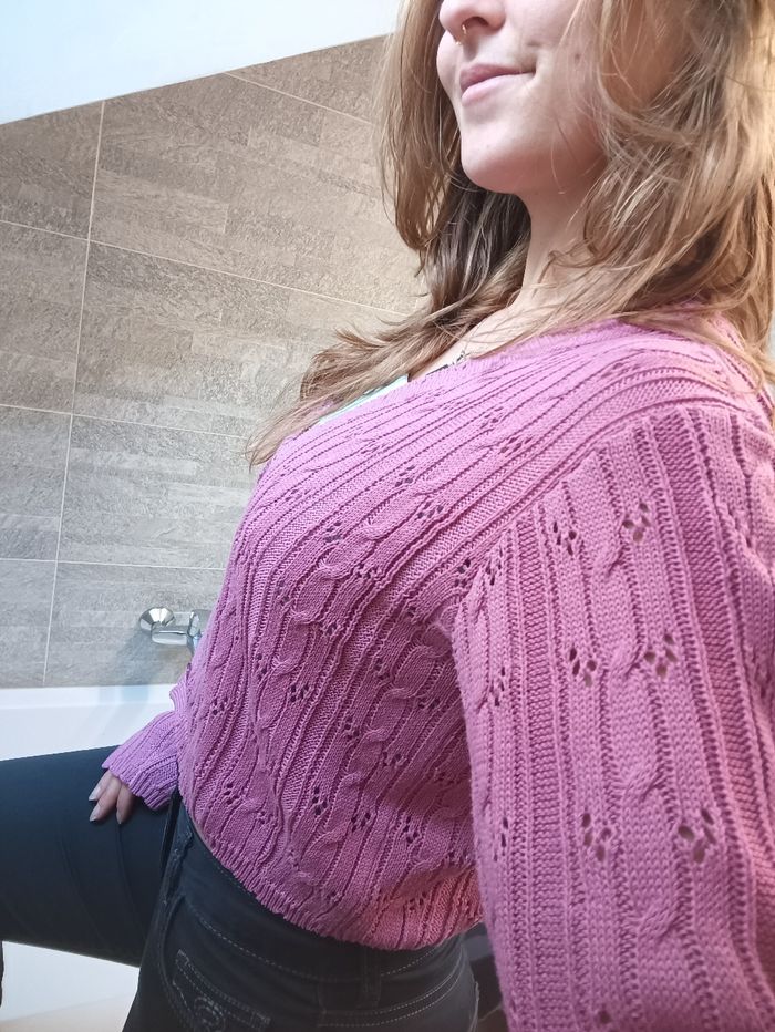 Cardigan rose - photo numéro 6