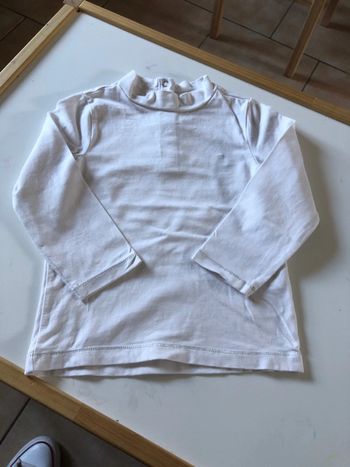 Sous pull blanc inscription