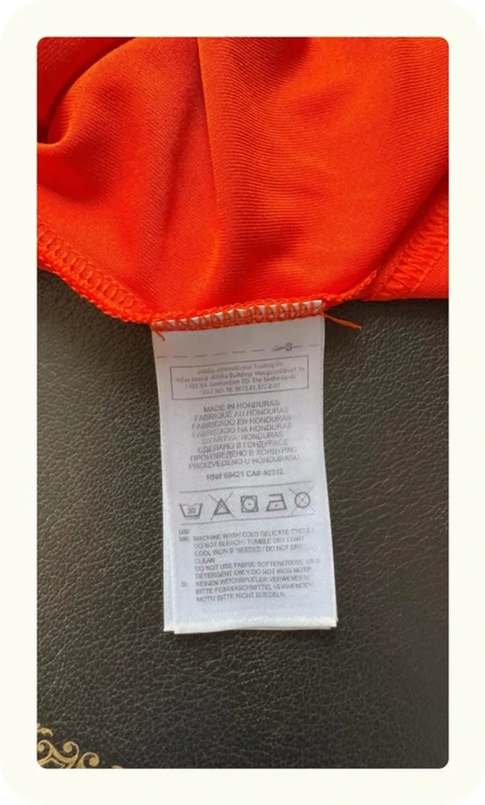 Tee shirt orange homme Reebok Taille M - photo numéro 5