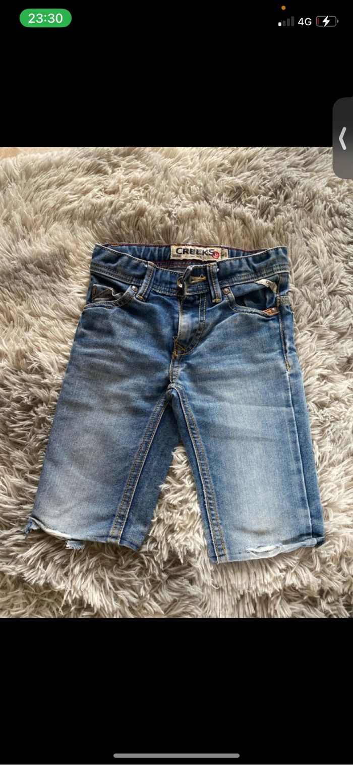 Shorte en jeans bleu