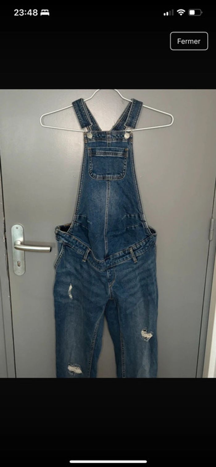 Salopette de grossesse en jean Kiabi taille 36 - photo numéro 4