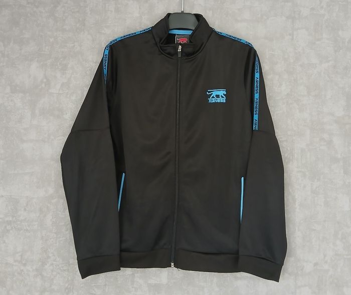 Veste noire/turquoise