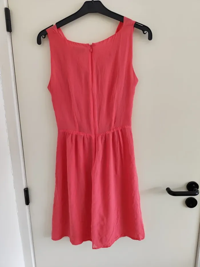 Belle robe d'été légère rose bonbon 1.2.3. Paris 100% soie - photo numéro 8