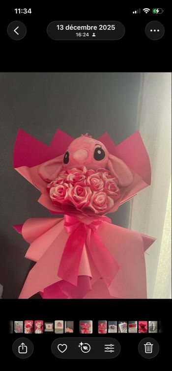 Bouquet de roses éternelles