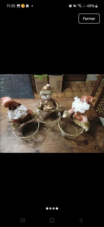 Lot de 3 deco de noel 