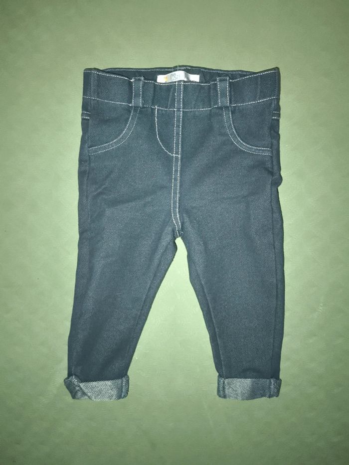 Ensemble jean (legging) Tshirt rose sans manches - photo numéro 5