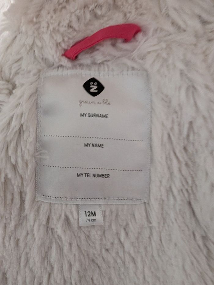 Manteau doublé bébé fille - photo numéro 4