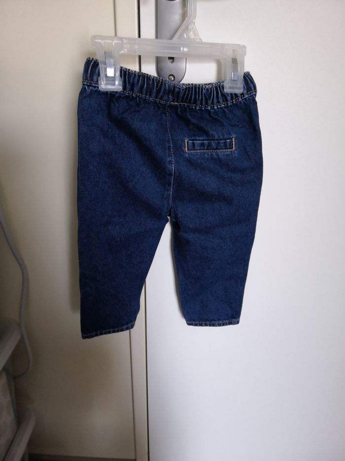 Pantalon jean style jogging (Bleu) 9 mois (74 cm) Kiabi - photo numéro 2