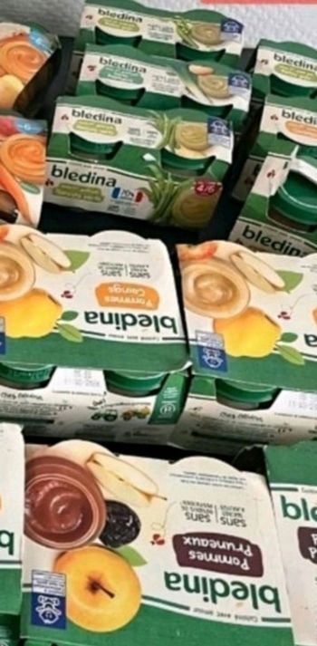 40 pots de légumes et compotes fruits