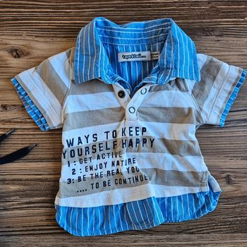 Polo manches courtes, taille 6 mois