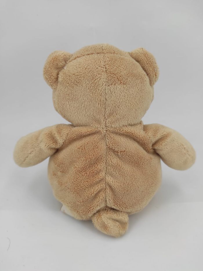 Peluche Doudou Ours Beige Tiamo 14 cm - photo numéro 2