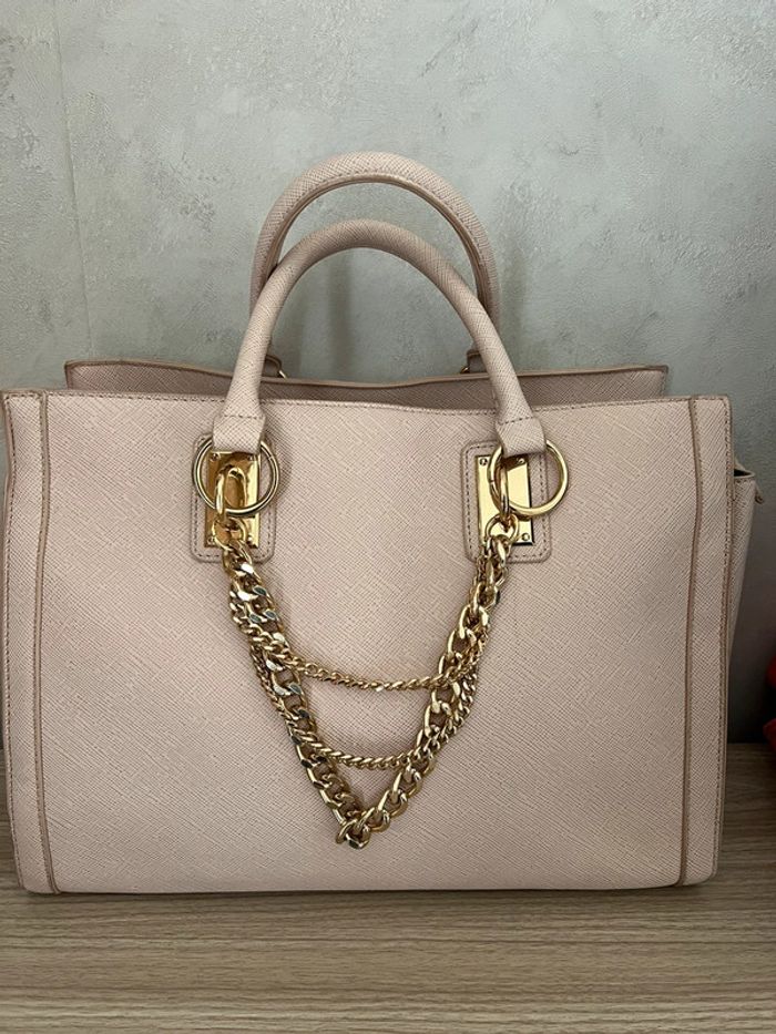Sac à main rose poudré