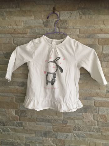 Chemise blanche lapin Kiabi 18M