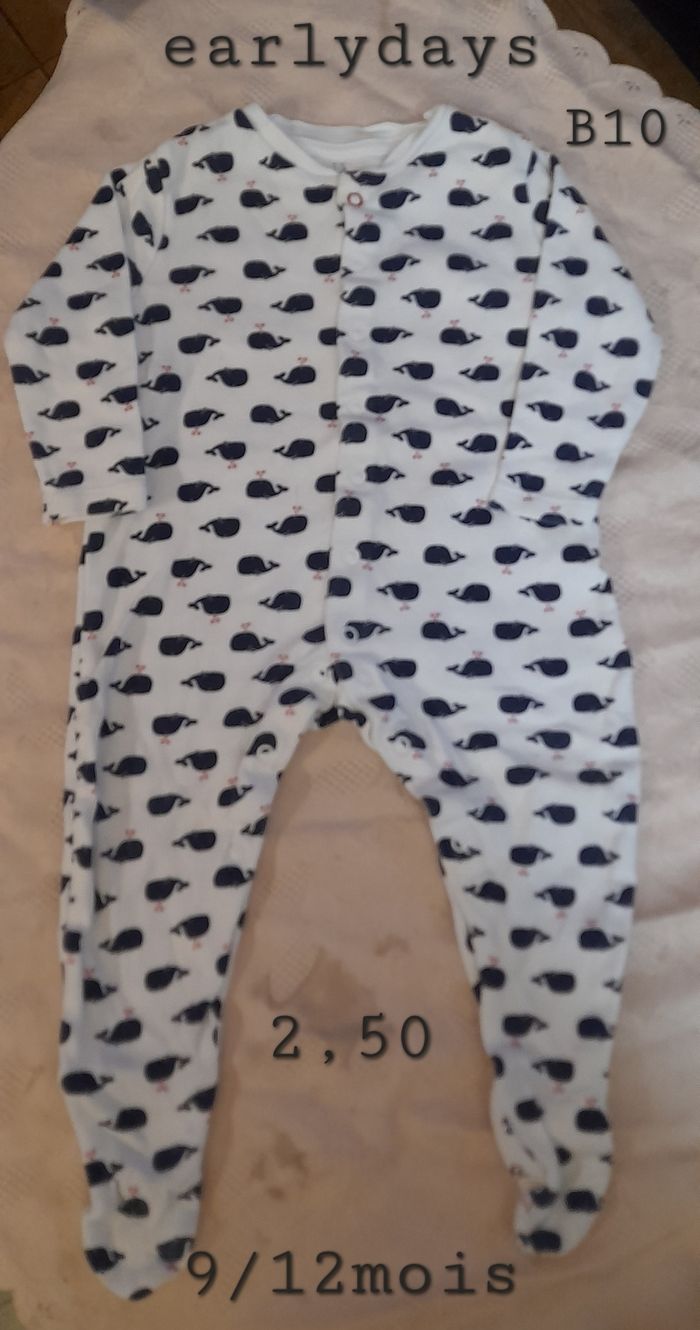 Grenouillaire taille 9/12mois