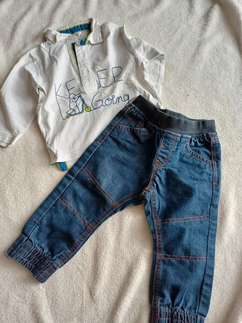 Ensemble jean avec t-shirt 18 mois