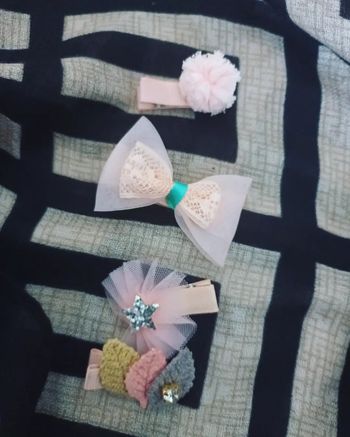 Petite barrettes rose