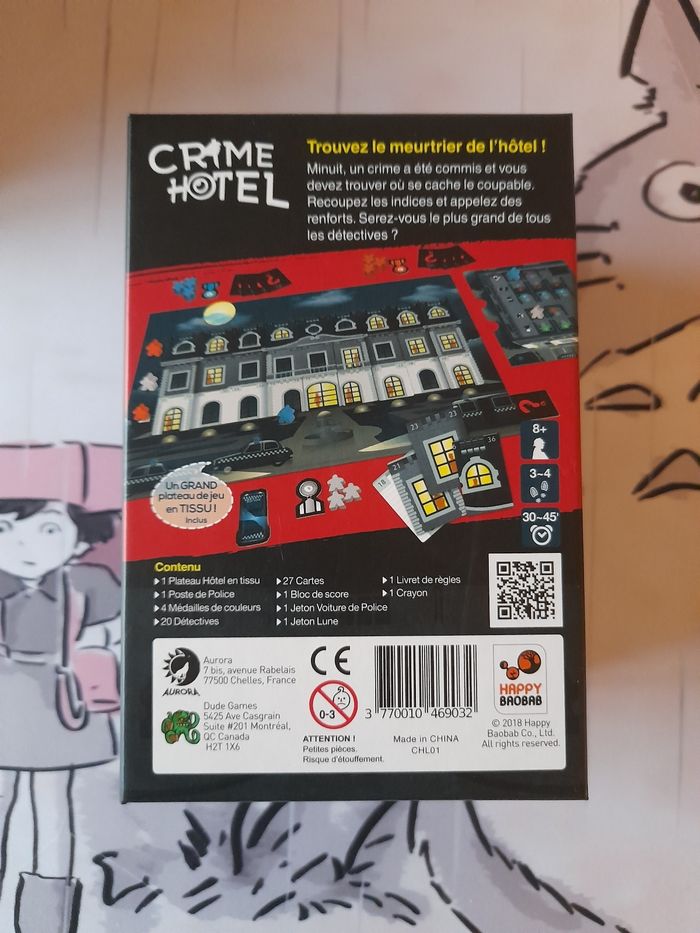 Crime hotel jeu de société - photo numéro 2