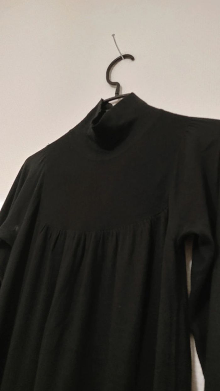 Belle robe col haut manches longues coupe droite en laine mélangée marque GAP taille 36 - photo numéro 4