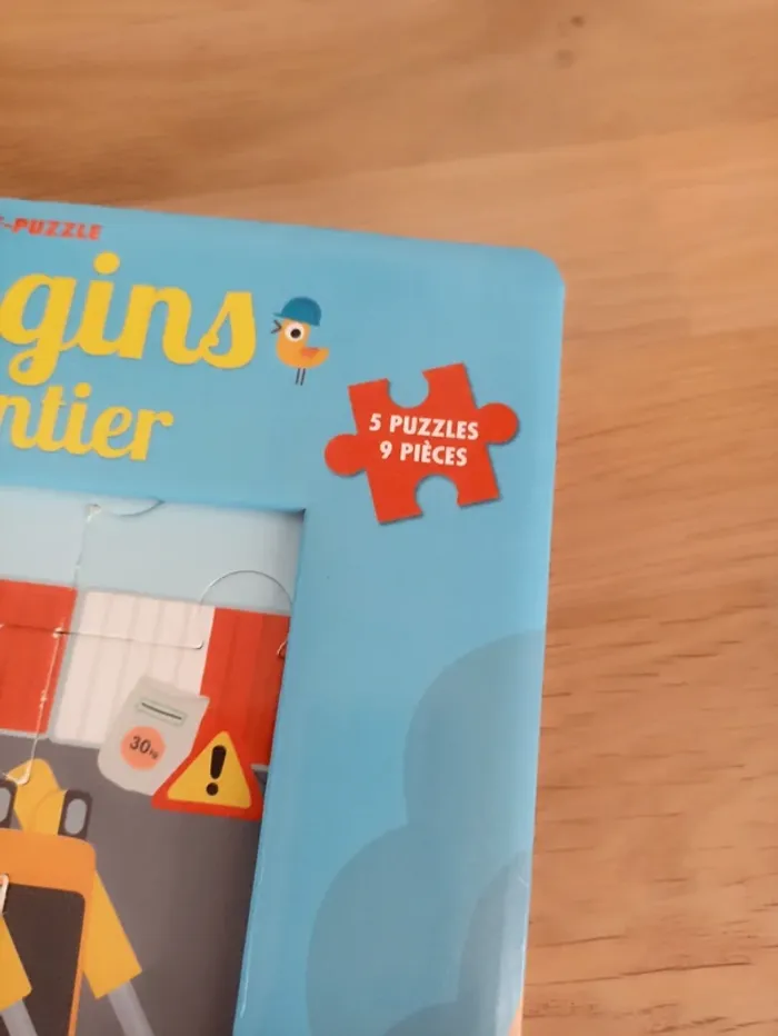Lot de 2 livres sur les chantiers livre puzzle et imagier. - photo numéro 4