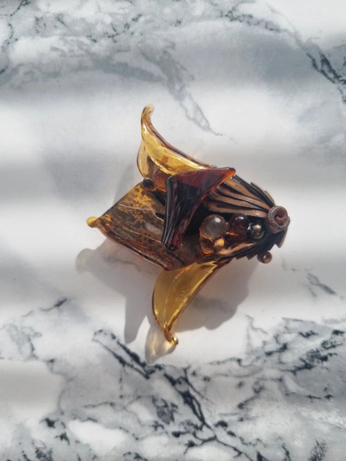 Broche vintage en verre - photo numéro 10