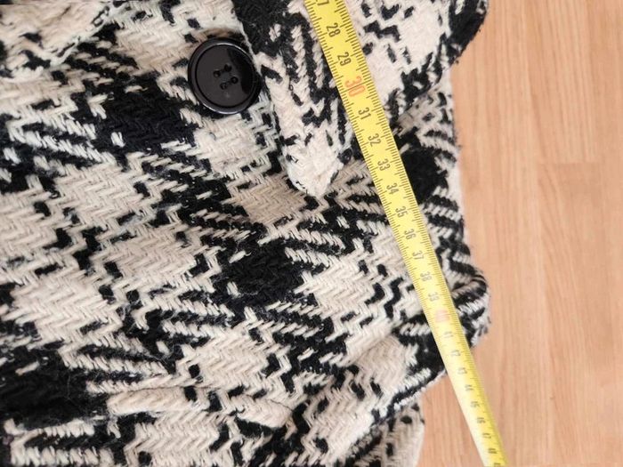 Manteau  mi longue  à  carreaux  tweed - photo numéro 4