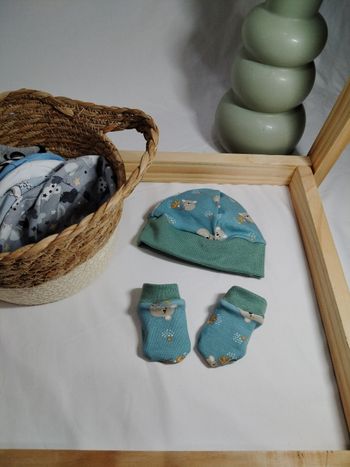 Ensemble bonnet mouffle