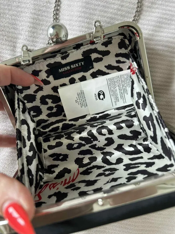 Sac bandoulière Miss Sixty noir à sequins – pochette soirée - photo numéro 5