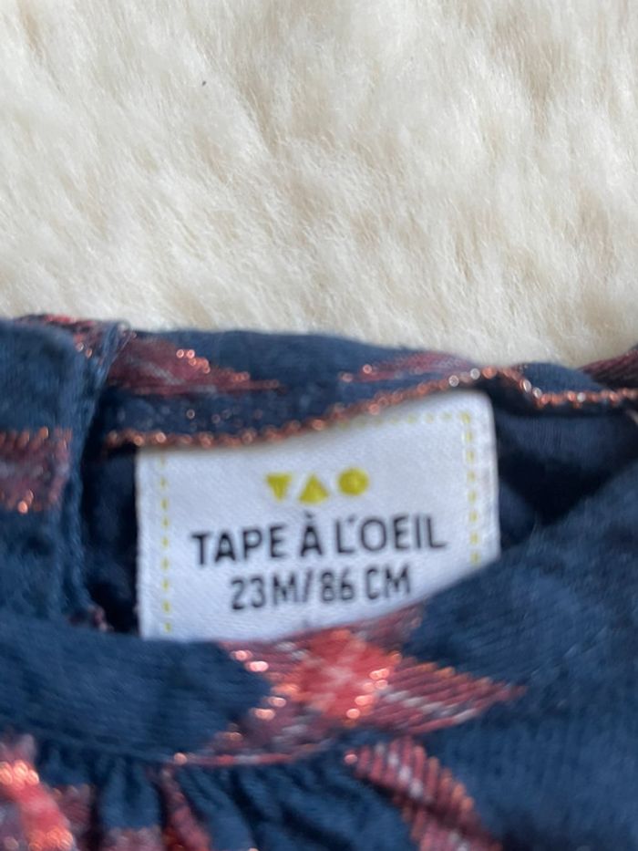 Robe à carreaux TAO 23 mois - 86 cm - photo numéro 4