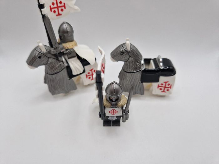 Figurines type lego 2 chevaliers templiers - photo numéro 6