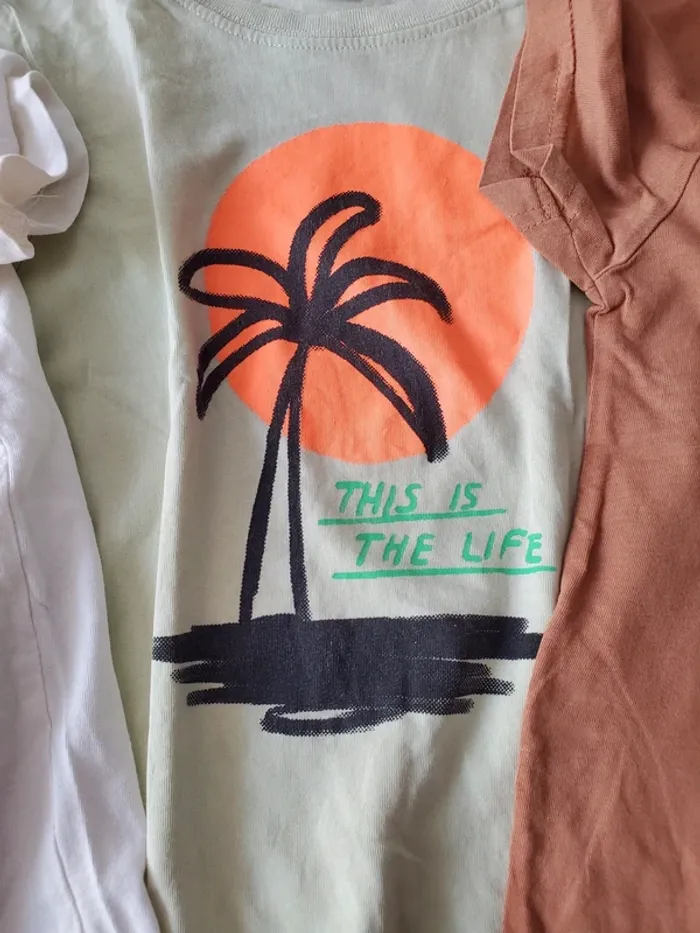 Lot de 3 t-shirts 5/6ans - photo numéro 3