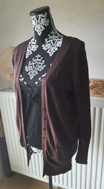 Gilet Zara, marron, taille: L