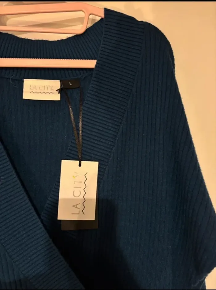 Robe pull bleu canard La City 💙 taille L – neuve - photo numéro 5