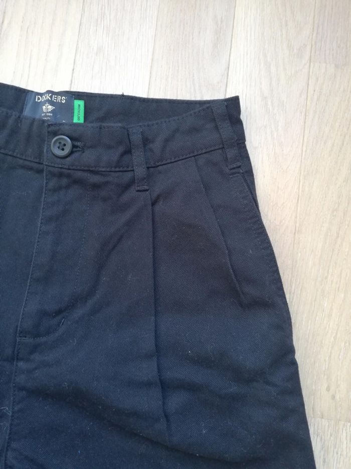 Short dockers noir khaki pleated recycled coton taille xs femme neuf - photo numéro 3