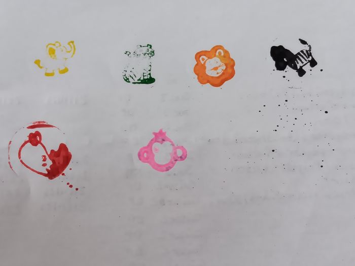 Lot de 6 tampons animaux