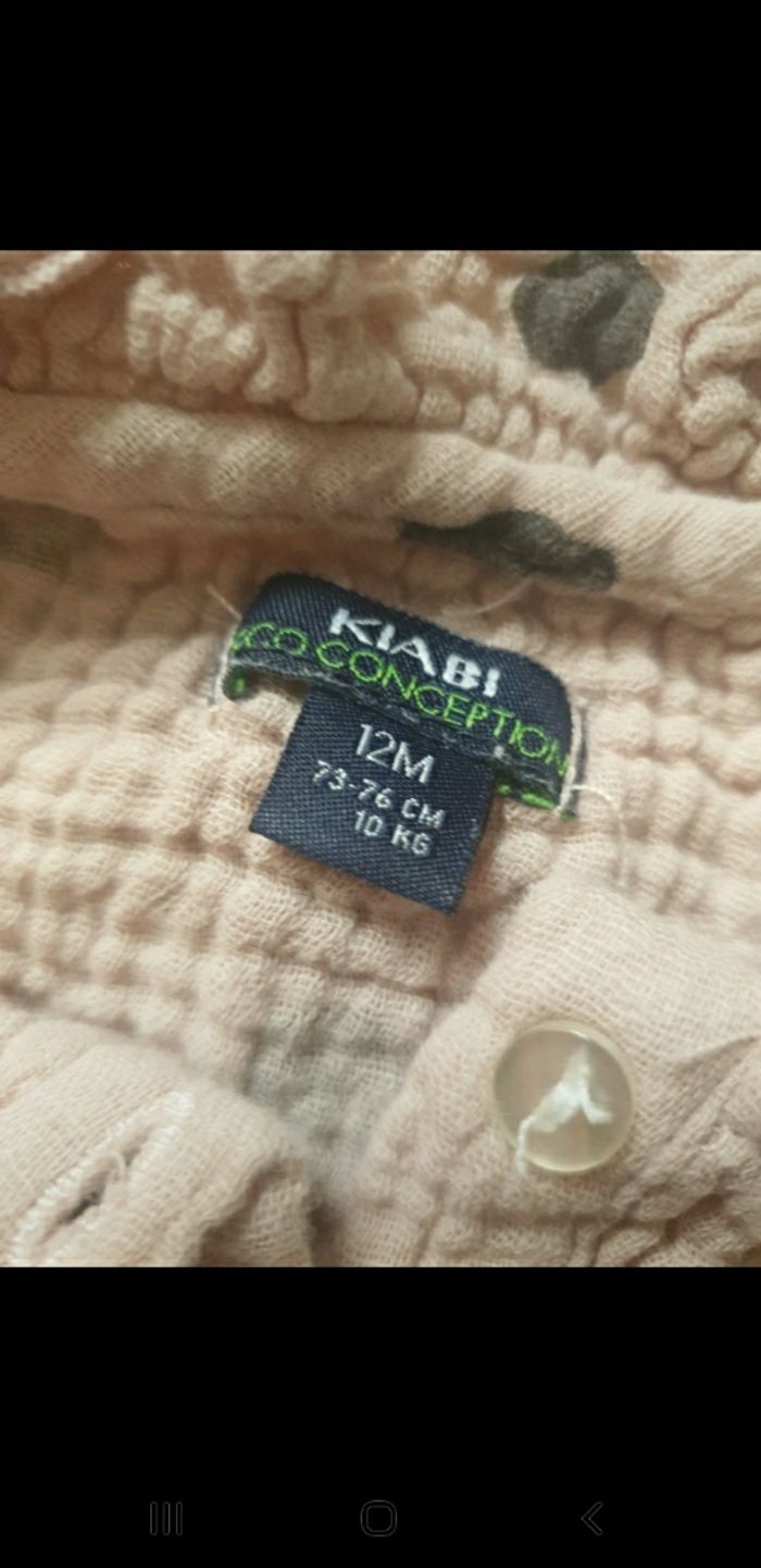 Chemise à pois taille 12 moisk - photo numéro 2