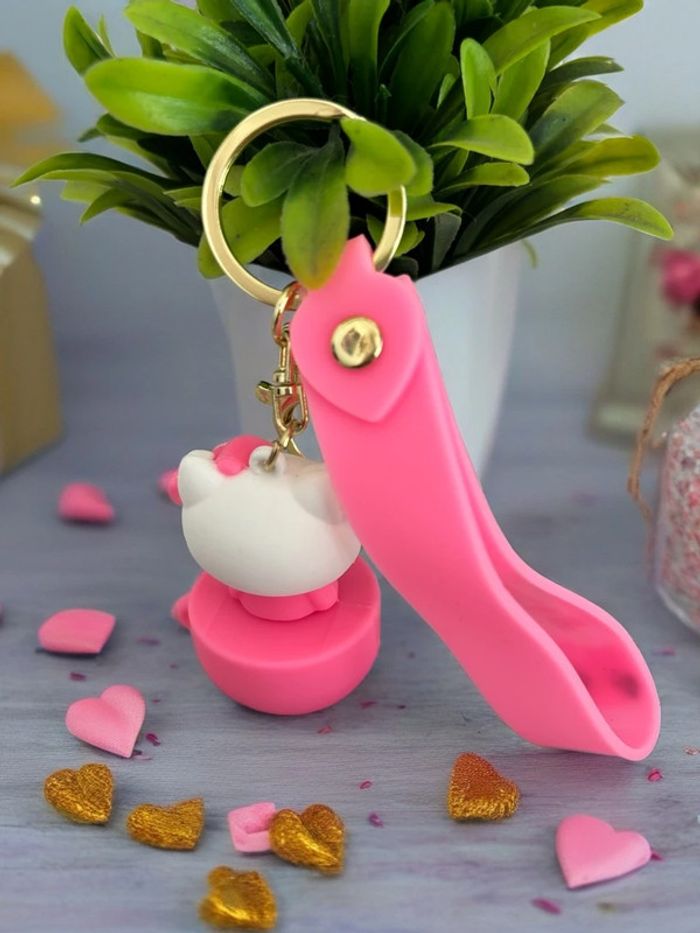 Porte clés Hello Kitty rose - photo numéro 3